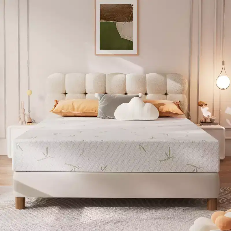 SUGIFT 8 Gel Memory Foam Mattress in a Box with Cooling Gel, Medium Firm Support and CertiPUR Certified