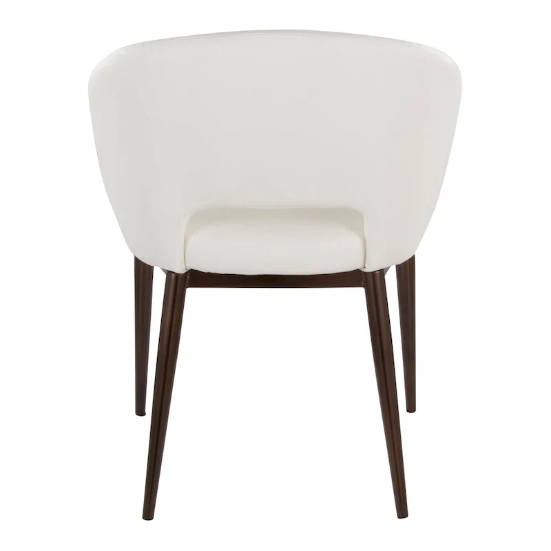 Upholstered Dining Chair with Copper Metal Legs