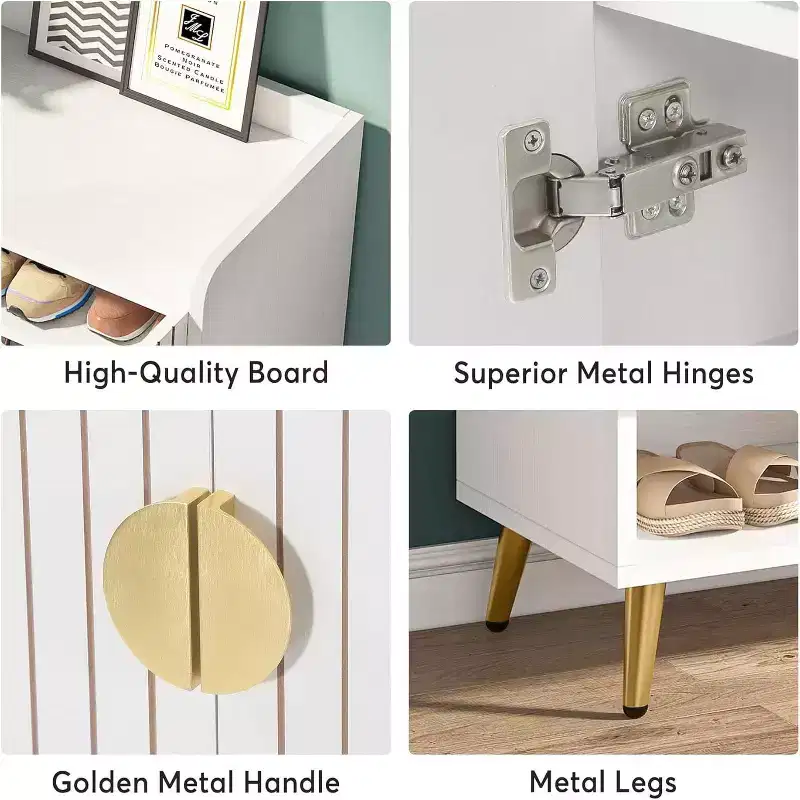 Tribesigns 7-Tier Wooden Shoe Cabinet