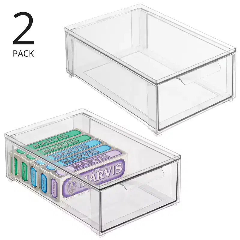 Stackable Pull-Out Sliding Storage Drawer