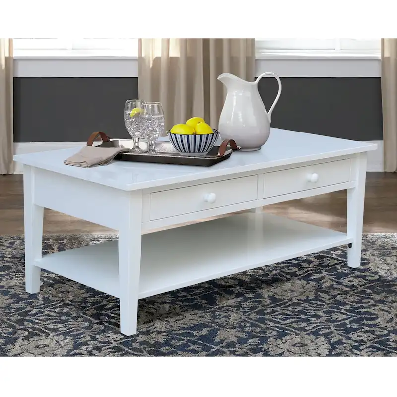 Modern Luxurious Nightstand with 2 Drawers