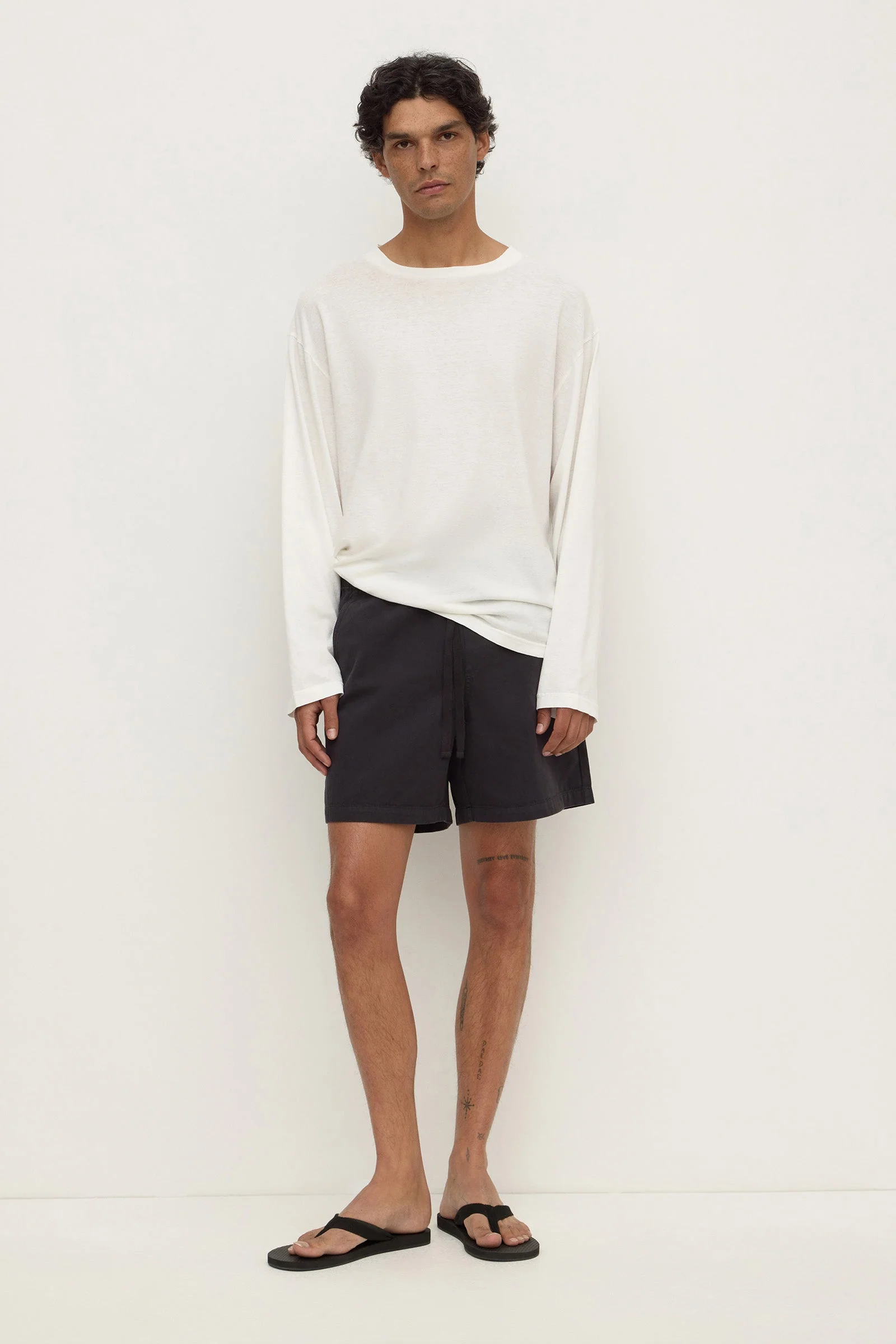 Washed Black Everyday Twill Short