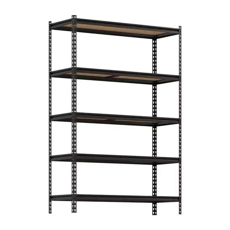 5-Tier Metal Shelving Unit with Adjustable Shelves