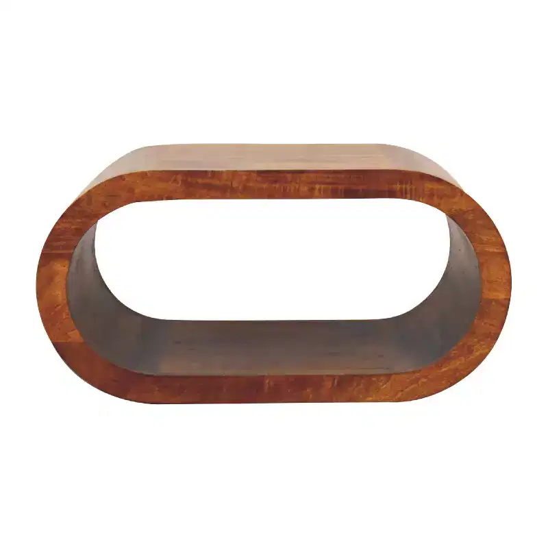 Wood Coffee Table - Chestnut Finish As Shown