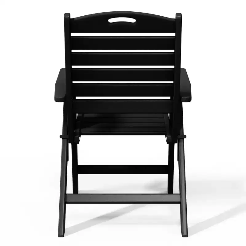 WestinTrends Malibu HDPE Adjustable Highback Folding Patio Dining Chair
