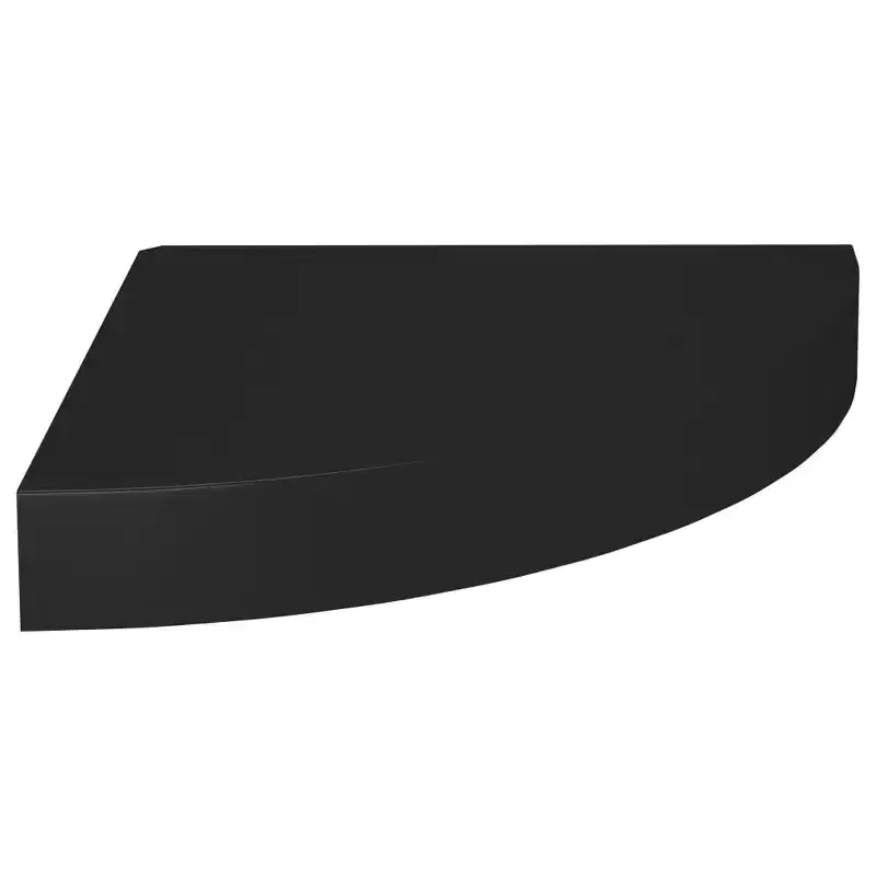 Corner Shelf Black Honeycomb MDF, metal Small Wall mounting