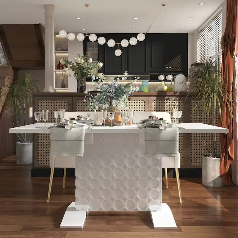 Round Pedestal Dining Table, 36x36 Inch (Multiple Finish Options)