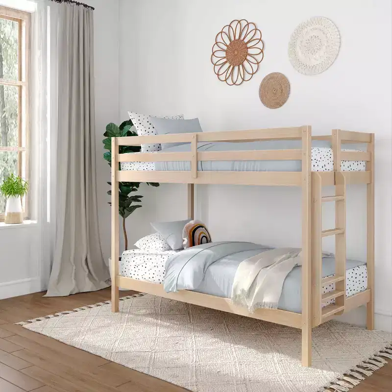 Now Furniture Bunk Bed for Kids, Twin over Twin, Engineered Wood