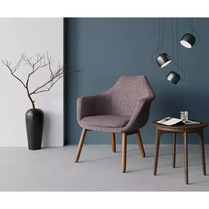Cronkite Twill Accent Chair Gray - Manhattan Comfort