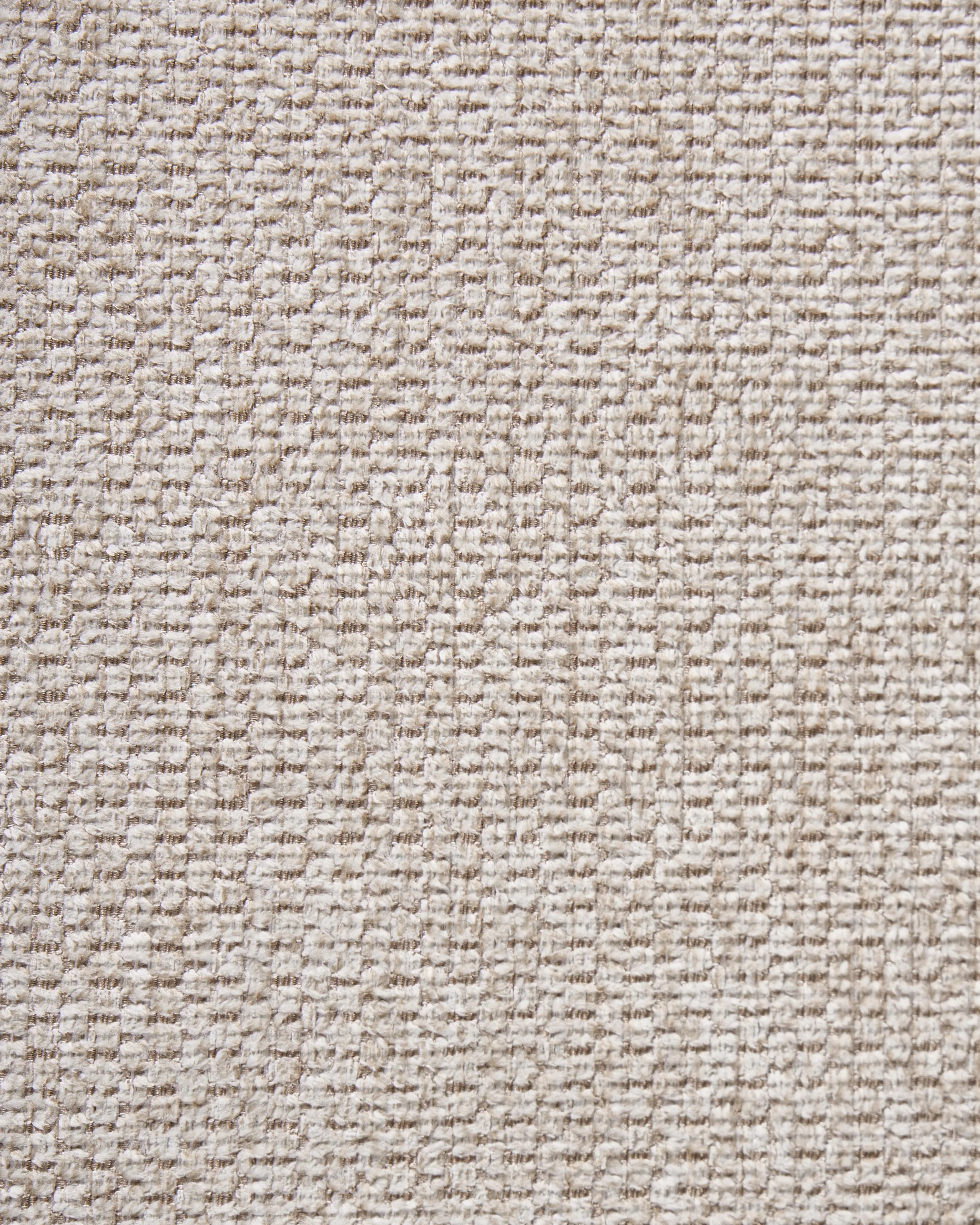 Set di 2 sedie da pranzo Tessuto Beige chiaro con braccioli