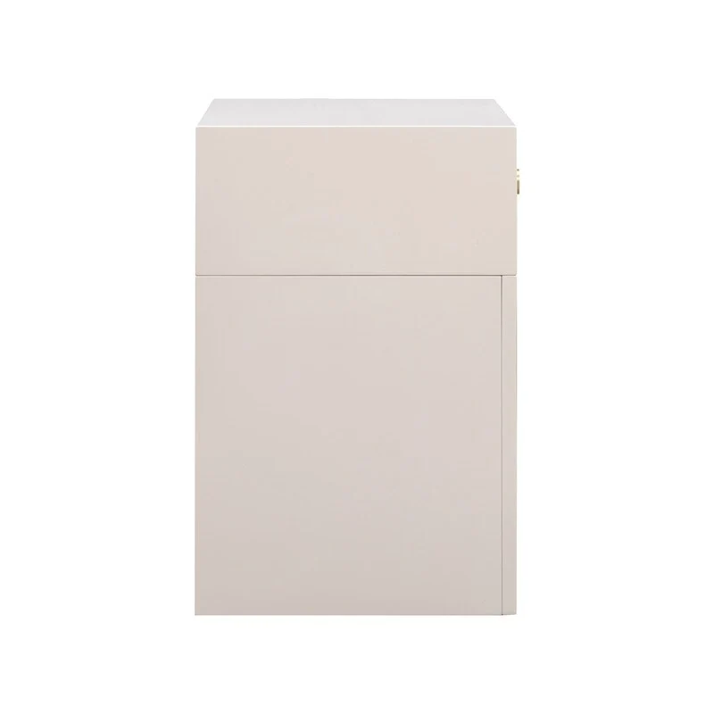 Suzie Wood & Rattan Nightstand