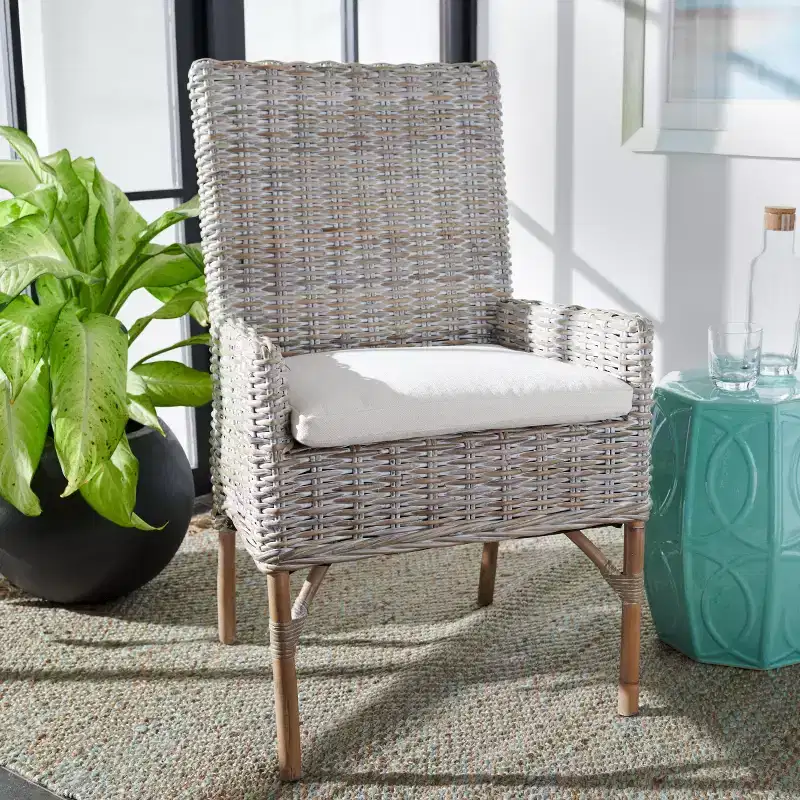 Nancy Rattan Accent Chair W/ Cushion - ACH6518