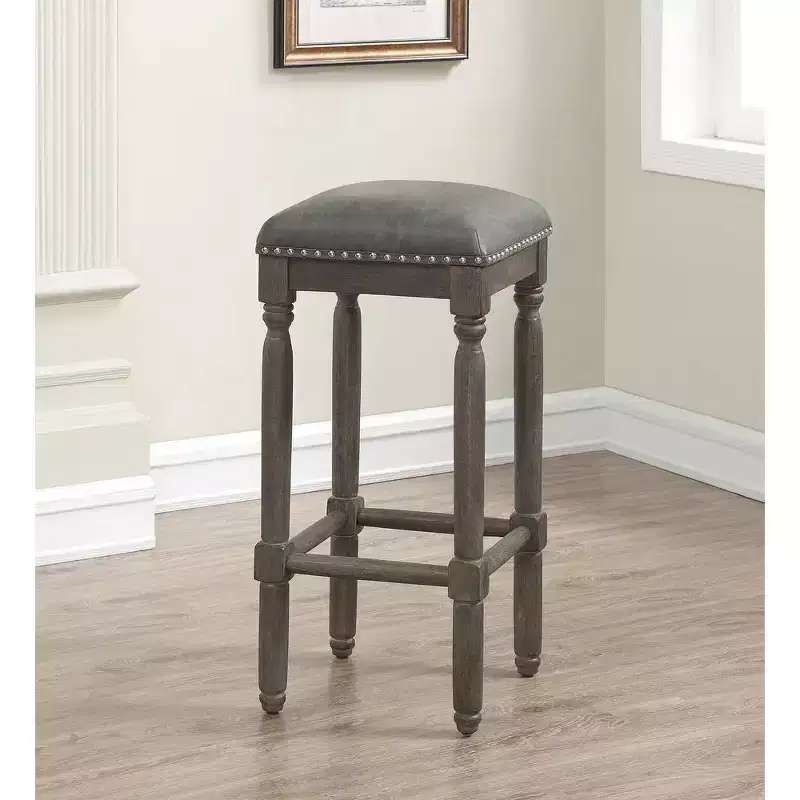 Bronson 26 Backless Stool - Driftwood