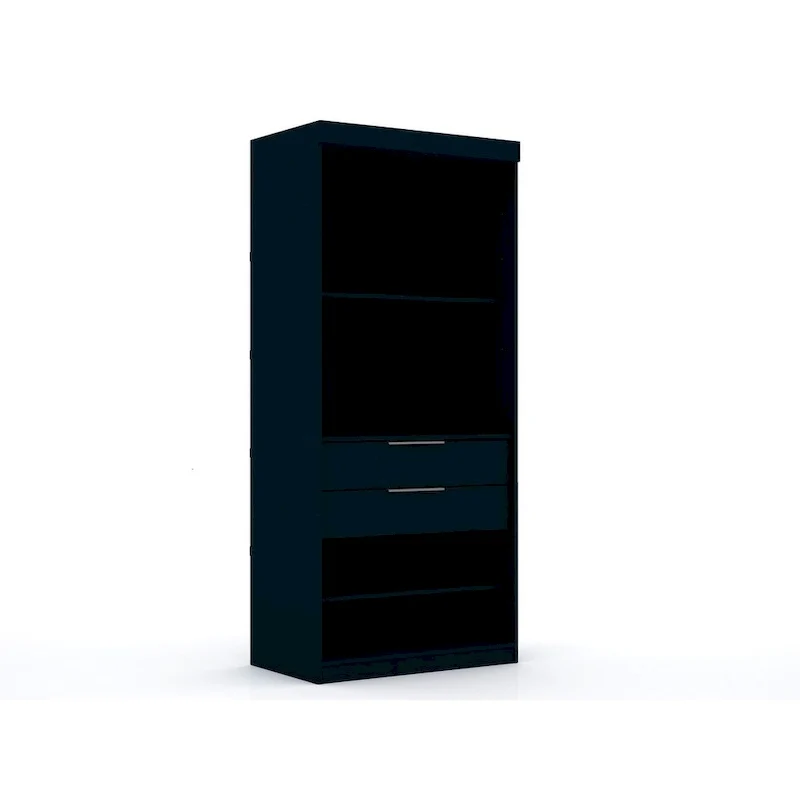 Mulberry 2 Sectional Modern Wardrobe Closet with 4 Drawers