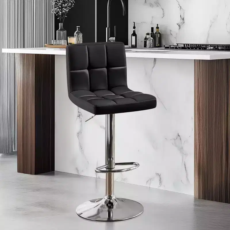Modern Swivel Counter Stool with Adjustable Height