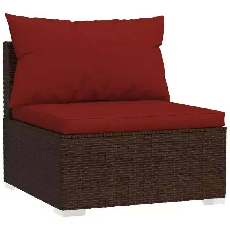 vidaXL Garden Lounge Set PE rattan Large Modular