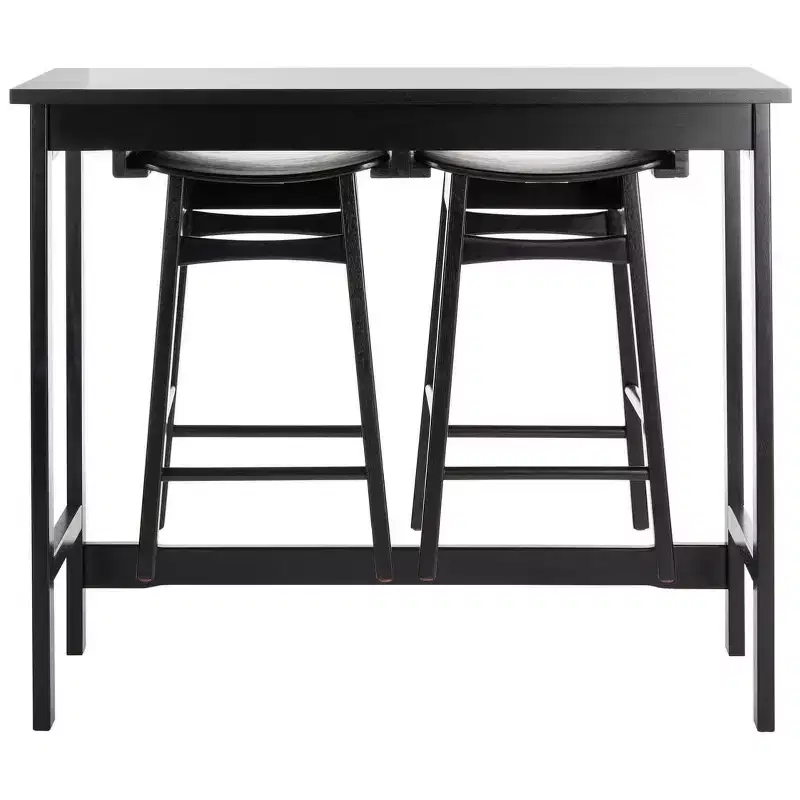 Colbie 3-Piece Counter Height Pub Set - Rubberwood, White Oak