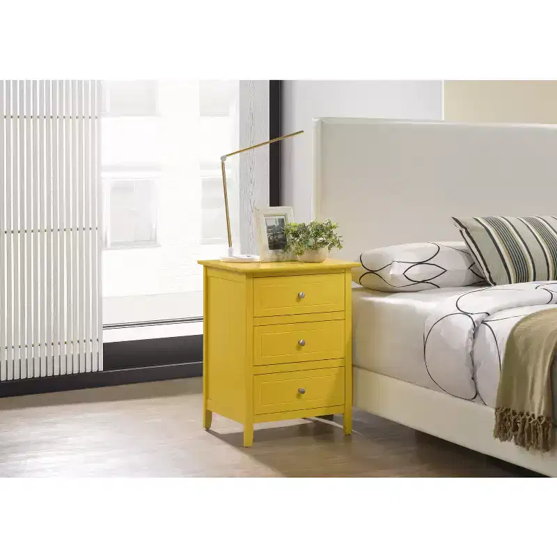 Rectangle Wood Nighstand For Living Room and Bedroom