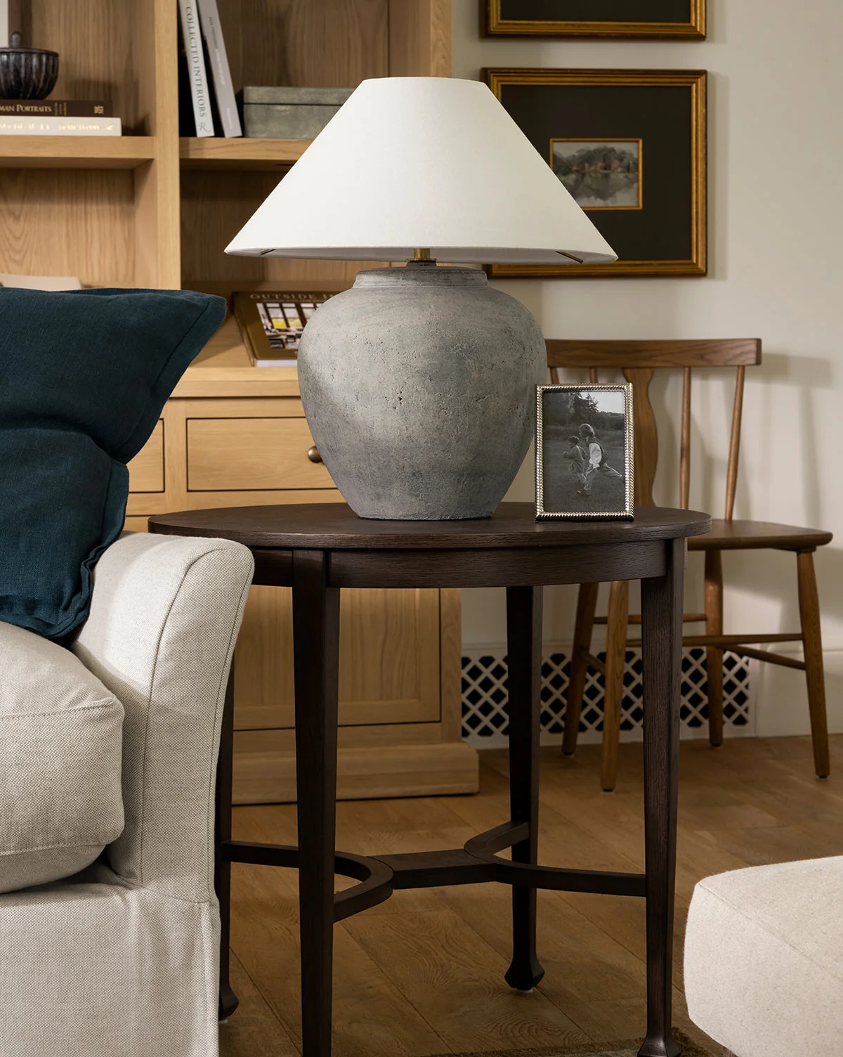 Modern Wood Side Table with Versatile Design for Living Room