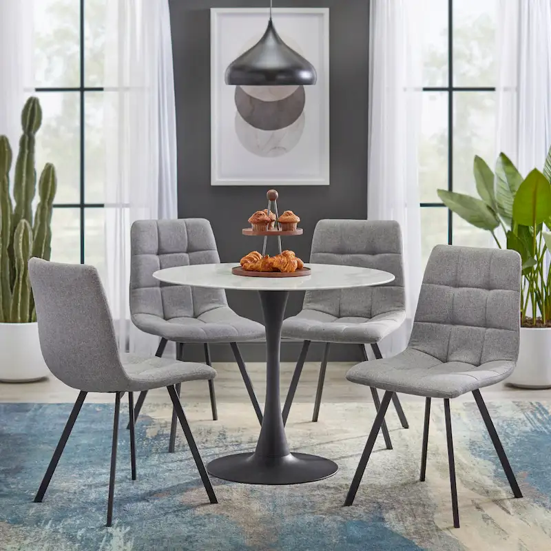 Simple Living Rho Upholstered Dining Chairs (Set of 4)