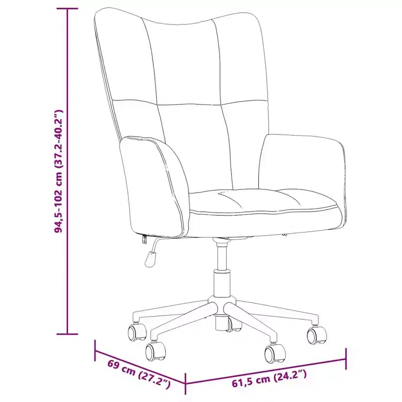 Relaxing Chair Light Gray Velvet