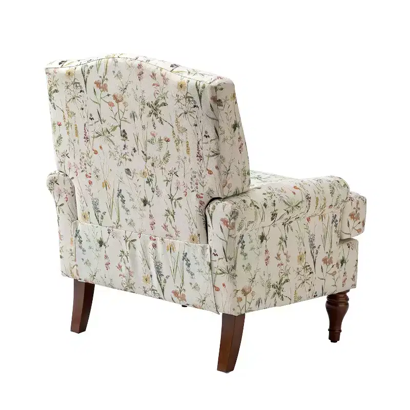 comfy Livingroom Armchair with Solid Wood Legs