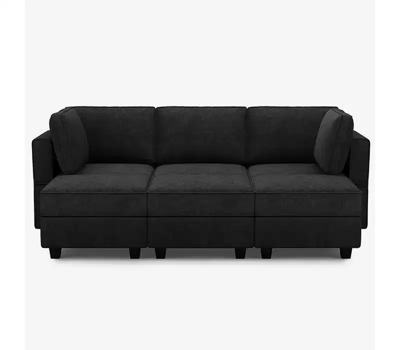 Belffin Modular Terry Sleeper Sofa with Storage Seat (6 Seats + 5 Sides)