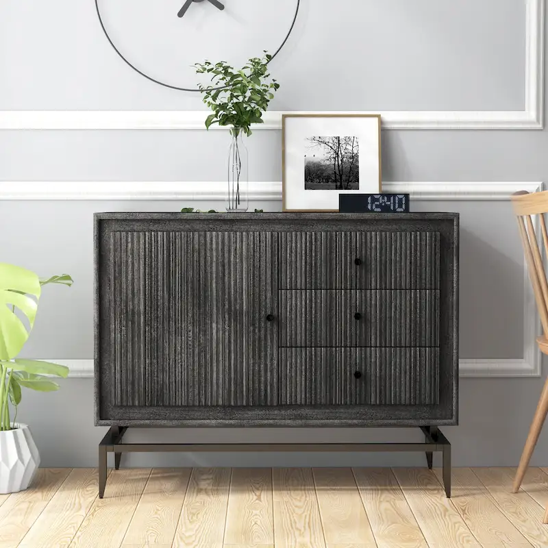 3-Drawer Wood Accent Cabinet - 39.5 x 16 x 31