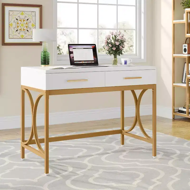 Tribesigns 41 Computer Desk with 2 Drawers