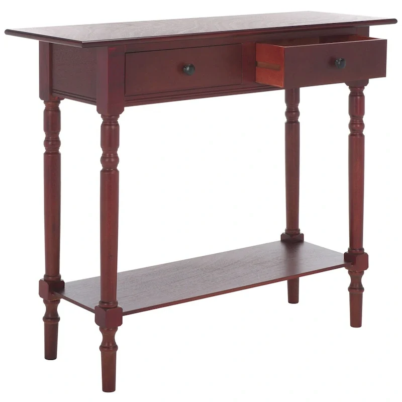 SAFAVIEH Arvilla Grey 2-Drawer Console Table - 37.8 x 13 x 31.9 - 38Wx13Dx32H