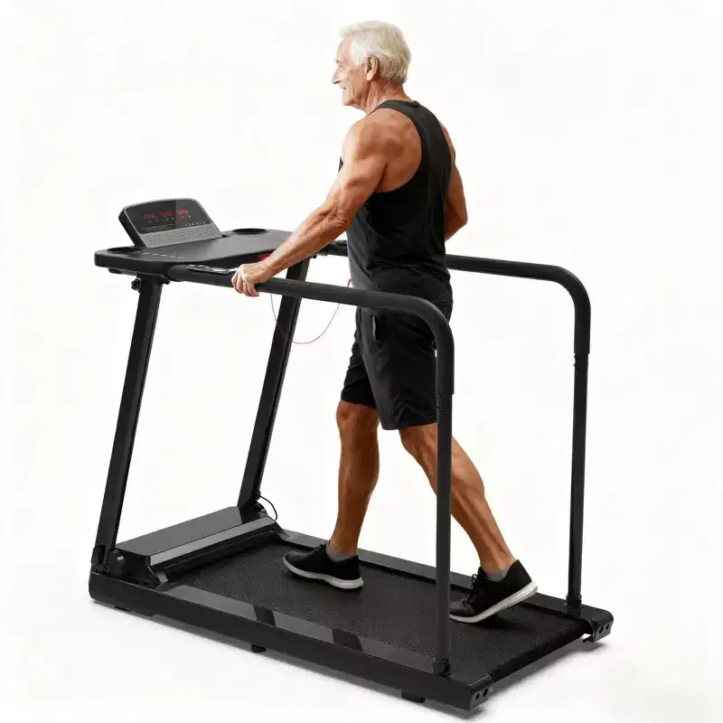 Redliro Walking Treadmill for Seniors, Compact Low-Impact Treadmill with Handles, Safe Home Walking Pad for Older Adults, 300 lbs