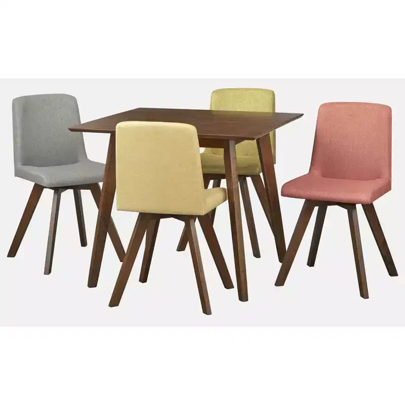 Buylateral 5pc Clybourn Square Dining Set Walnut