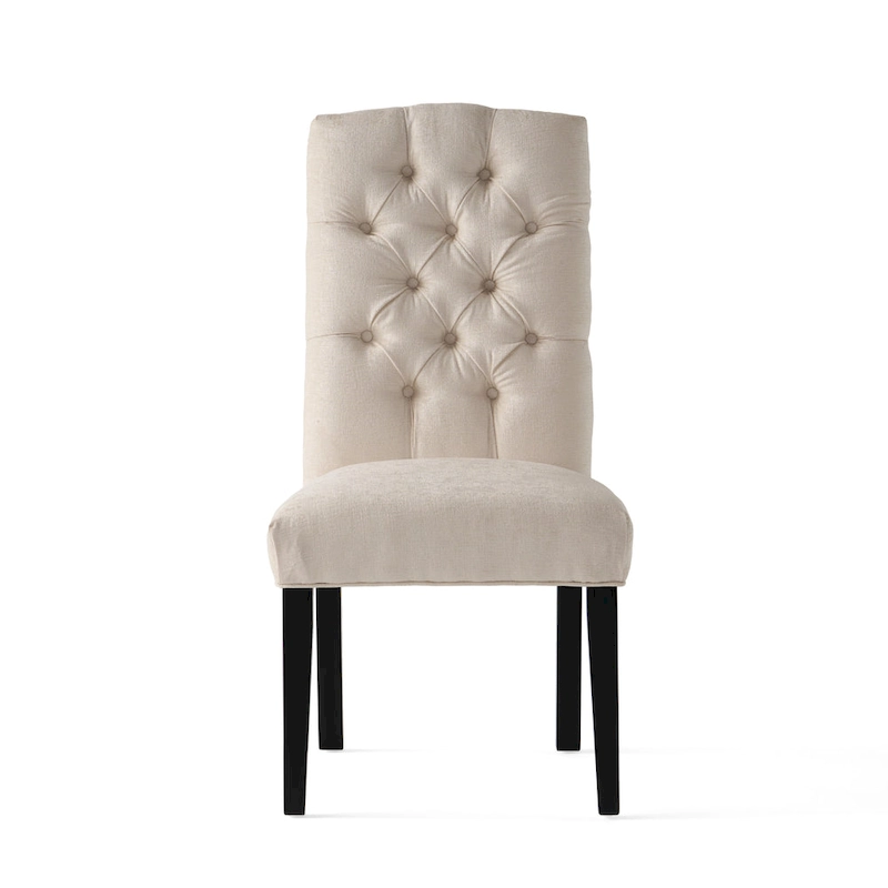 Crown Upholstered Fabric Dining Chairs (Set of 2) by Christopher Knight Home