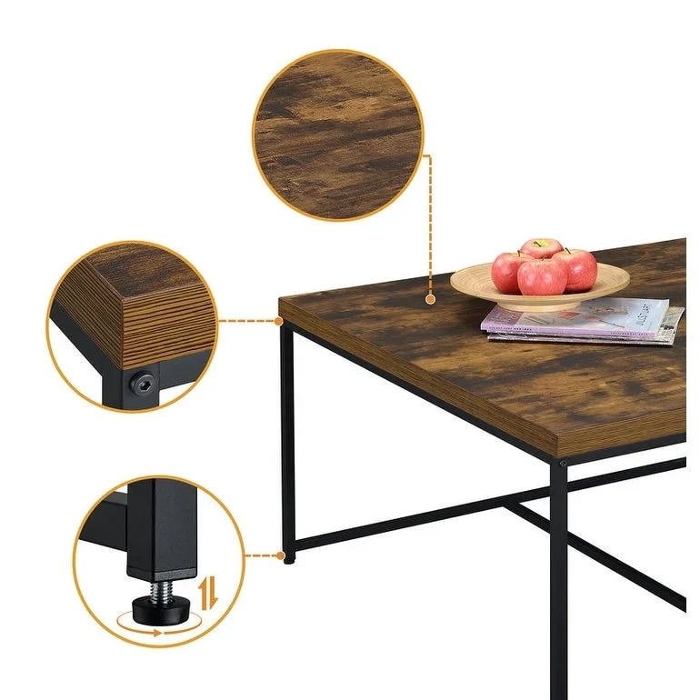 Caitlin Wood Grain 5 Piece Coffee Table Set