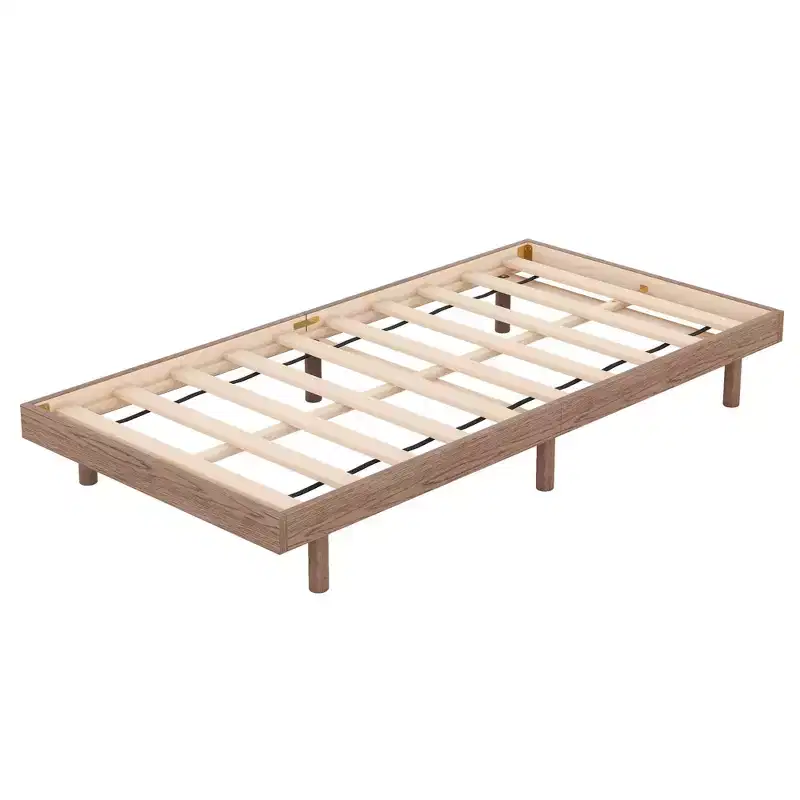 Modern Design Full Floating Platform Bed Frame for Grey Color