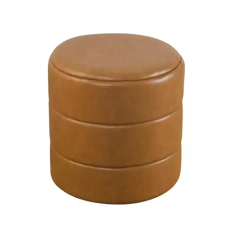 Round Upholstered Ottoman
