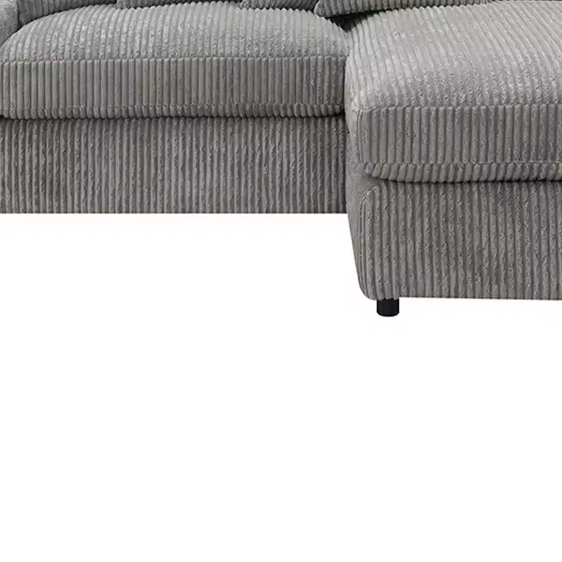 84" Tavia Sofa Gray Corduroy - Acme Furniture