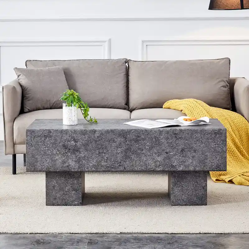 Modern Simple Texture Sticker MDF Coffee Table