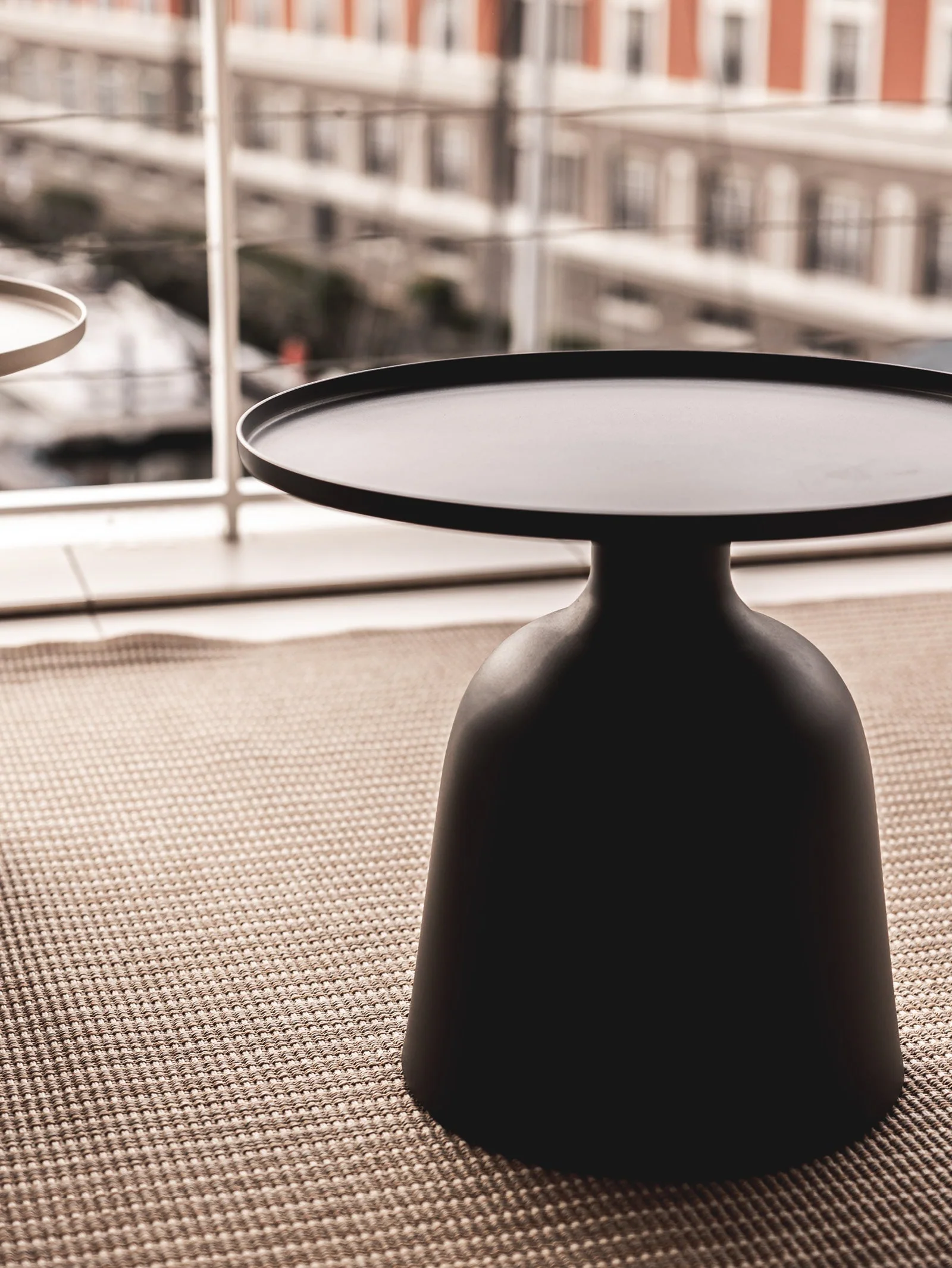 Contemporary Aluminium Side Table with Weather-Resistant for Patio