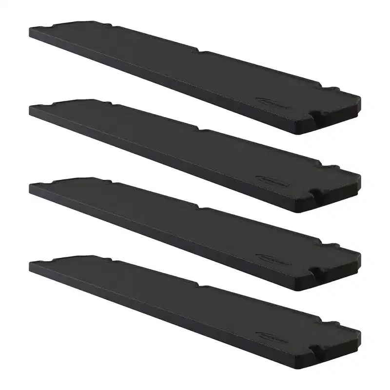 4 Pack Horizontal Shed Shelf Space Saving Wall Outdoor Storage Black