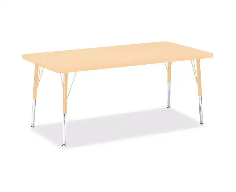 Berries Elementary Maple Top/Edge Rectangle Table 30 x 60 in Beige
