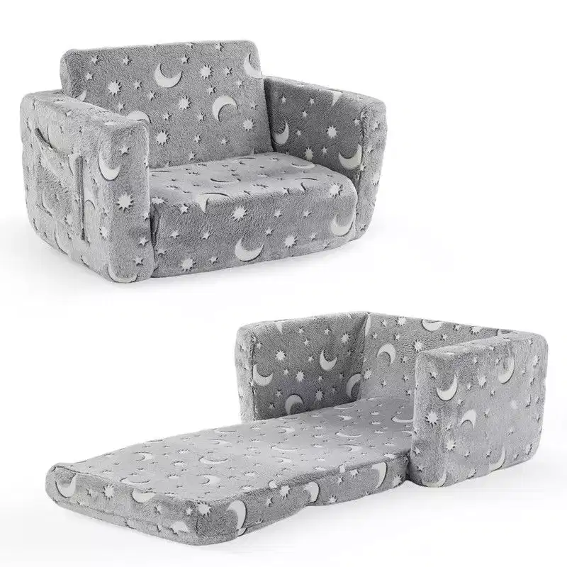 Karl Home 1-Piece Full Sponge Kids Single Folding Sofa Bed with Luminous Feature