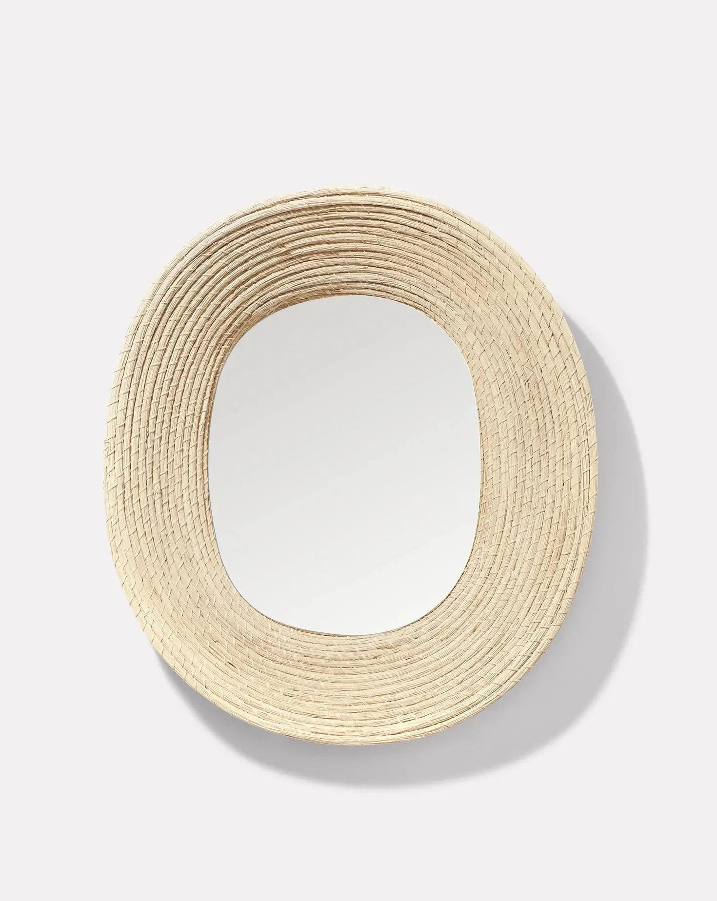 Raw Natural Wall Mirror Oval