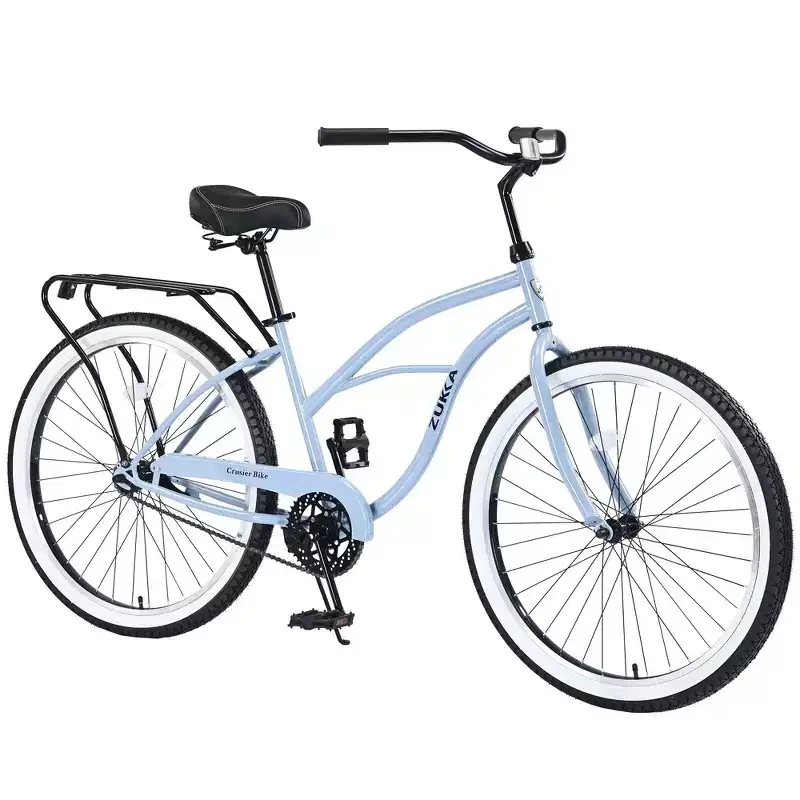 NAYSAYE Beach Cruiser Bike 26 inch Wheels Bike 7 Speed V-Brake Comfortable Saddle Classic Retro Cruiser Bike Commuter Bike for Women Men Senior