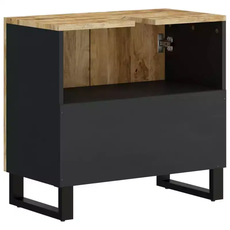 Sink Cabinet Natural wood Solid mango wood Medium Sink Cabinet