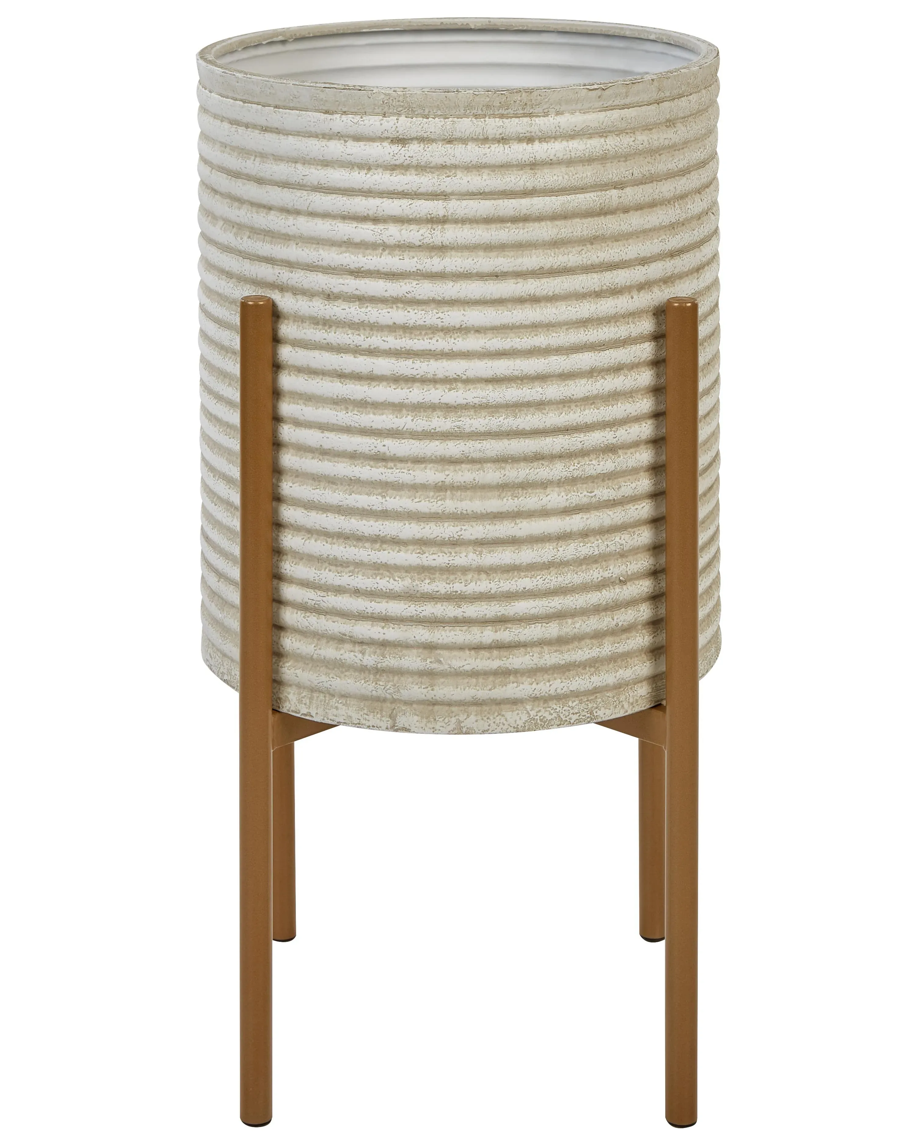 Vaso per piante rialzato Metallo 31 cm Tortora