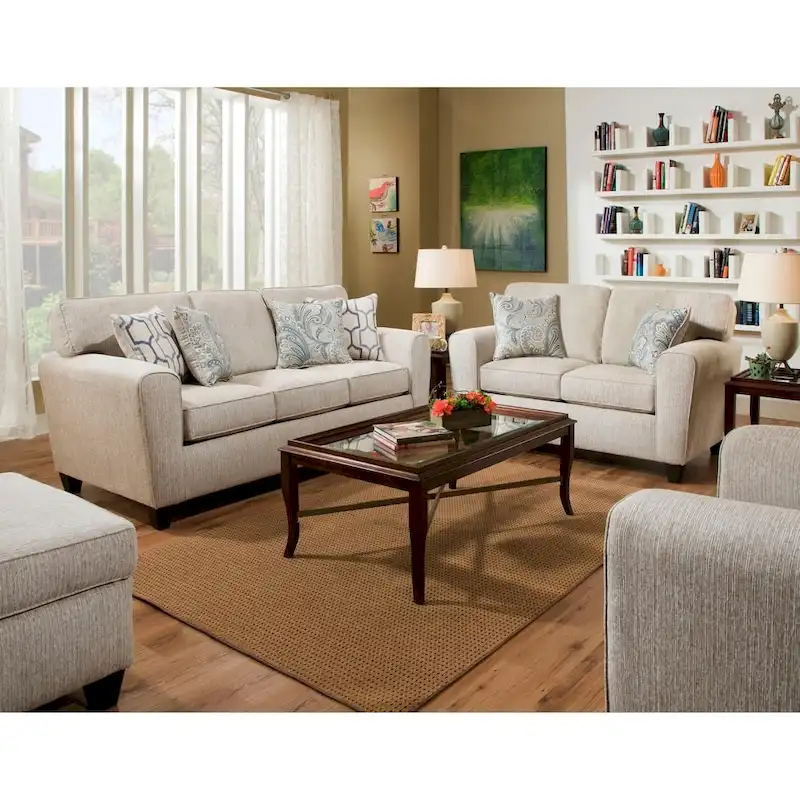 Hillingdon Sofa (Brown/ Cream/ Denim)