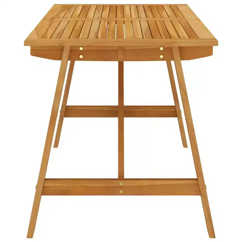 vidaXL Dining Set Solid Acacia wood 5 Piece Set Ergonomic