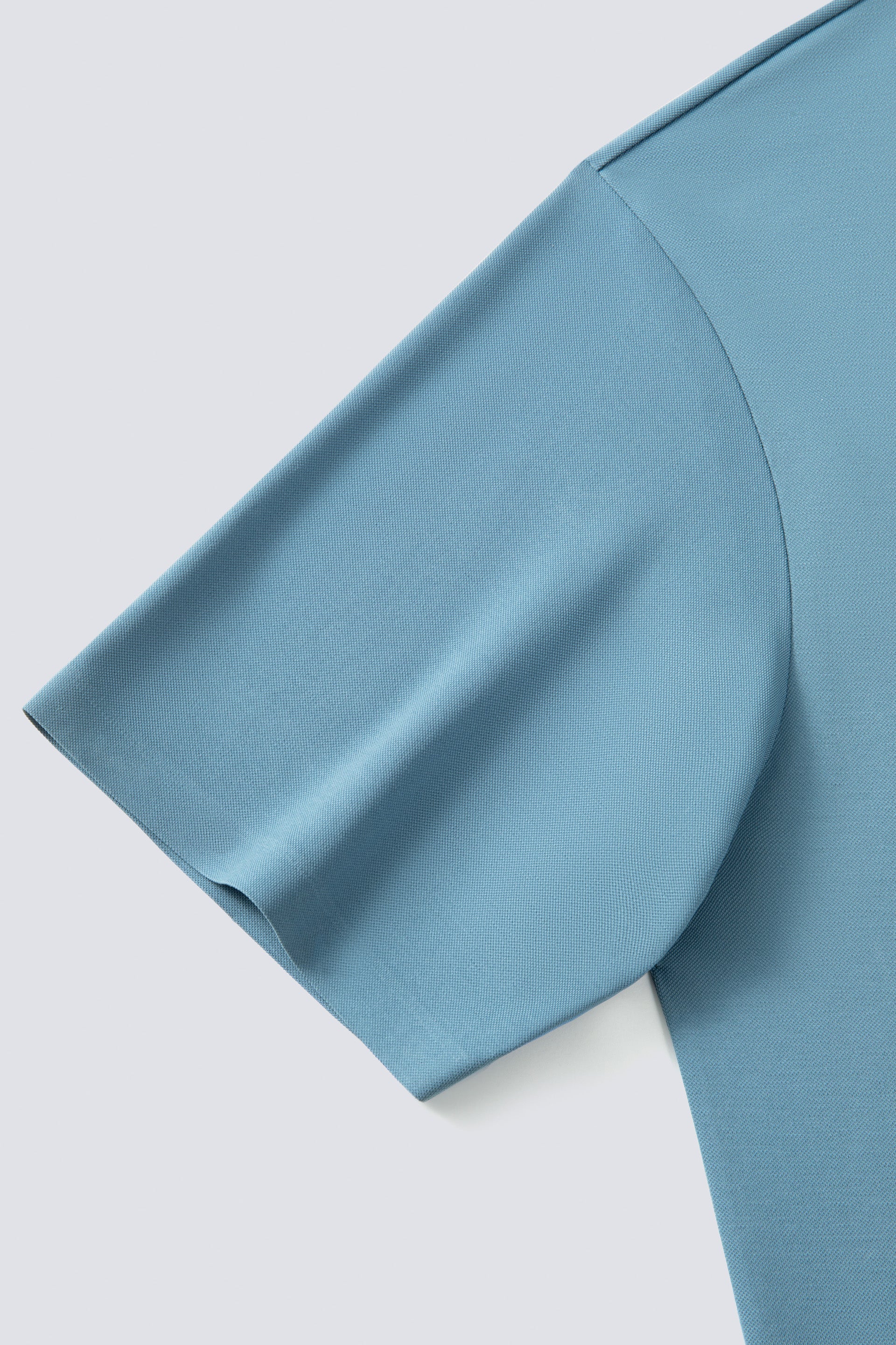 Concealed Placket Sharp Pique Polo – Mystic Blue