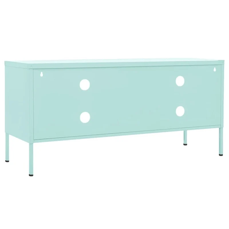 vidaXL TV Stand TV Unit Sideboard Home TV Console Media Unit Cupboard Steel - 41.3 x 13.8 x 19.7